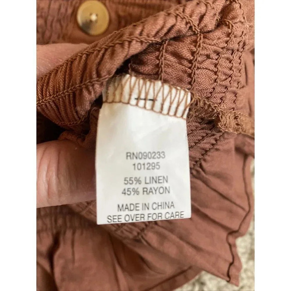 LA Hearts Tube Top Brown Button Size M Y2K - Picture 4 of 5